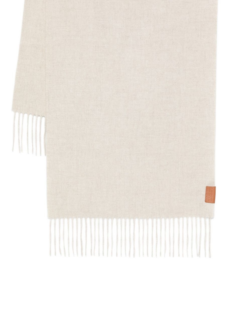 fringed cashmere scarf - 2