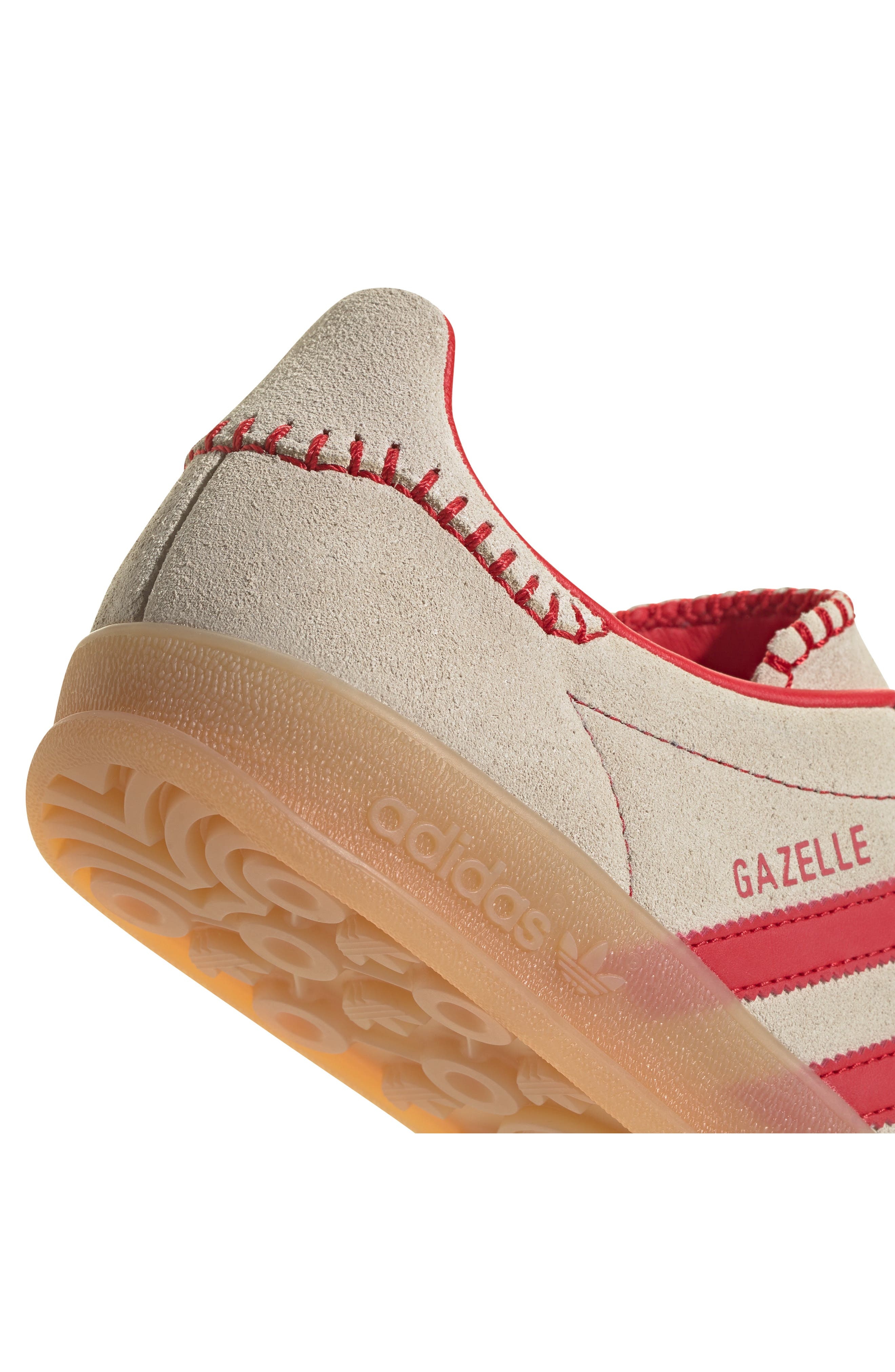 adidas Gazelle Indoor Sneaker in Better Scarlet/Cream White at Nordstrom - 9