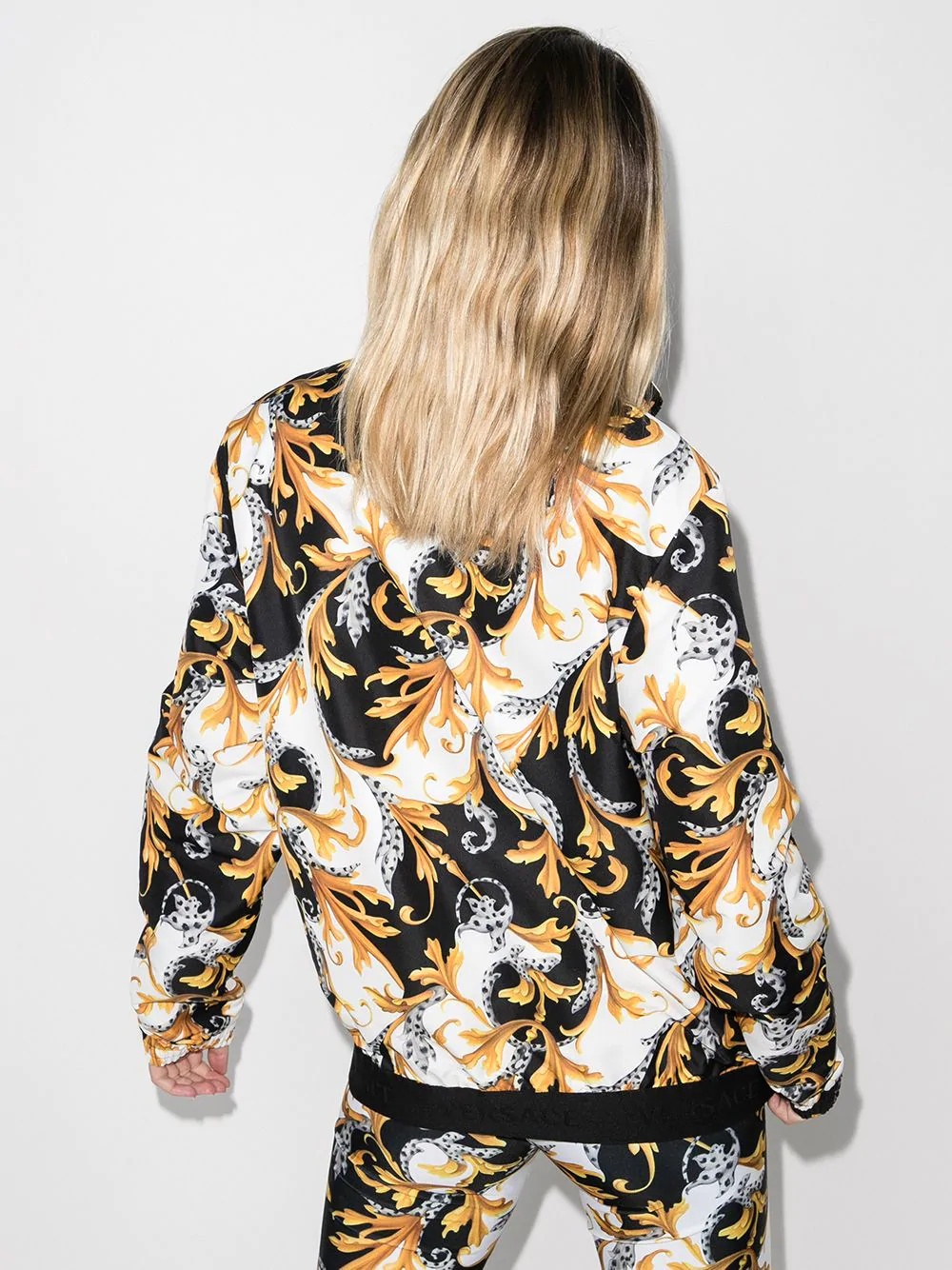 Baroque-print track jacket - 3