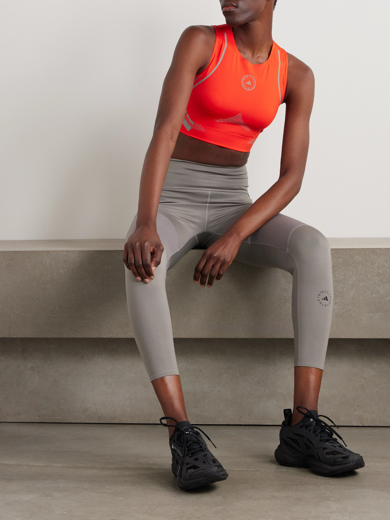 adidas Truepace Stretch Recycled-jersey Sports Bra outlook