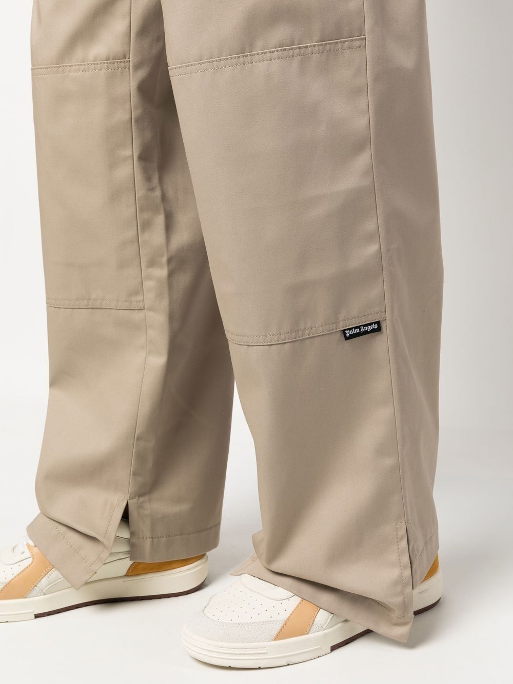 reversed waistband chino trousers - 5