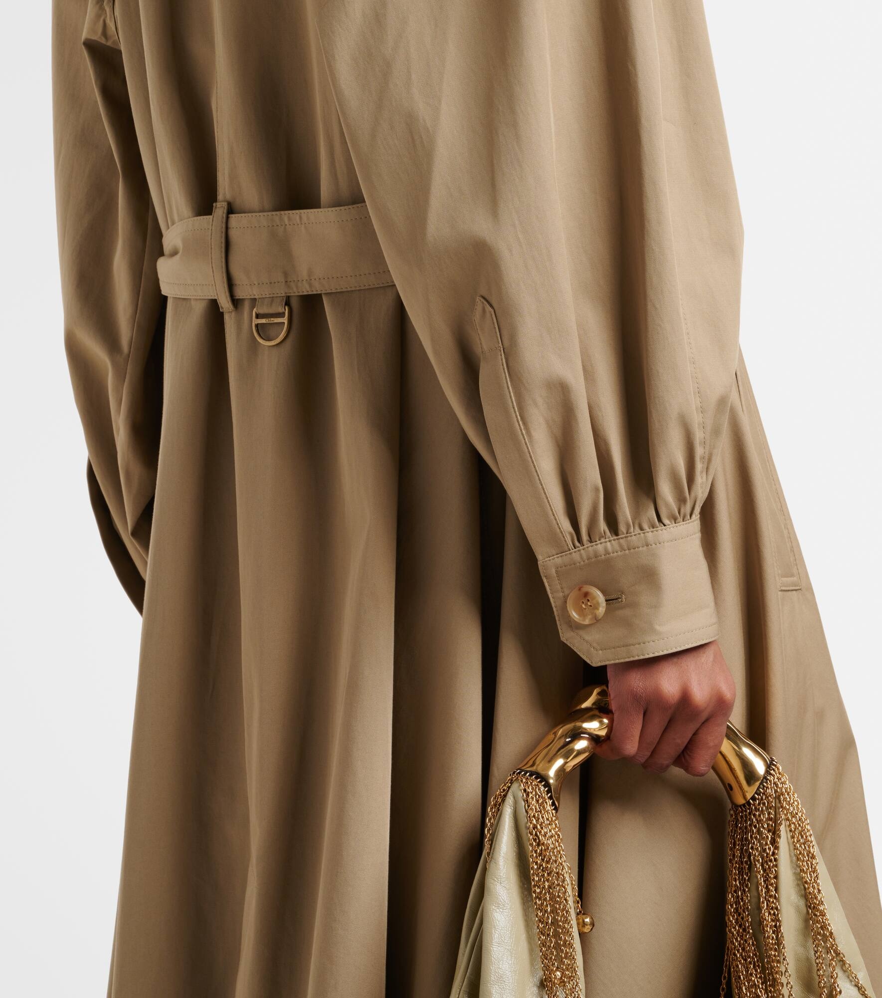 Cotton gabardine trench coat - 4