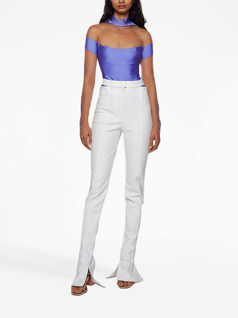 MUGLER Bonded cut-out flared trousers outlook