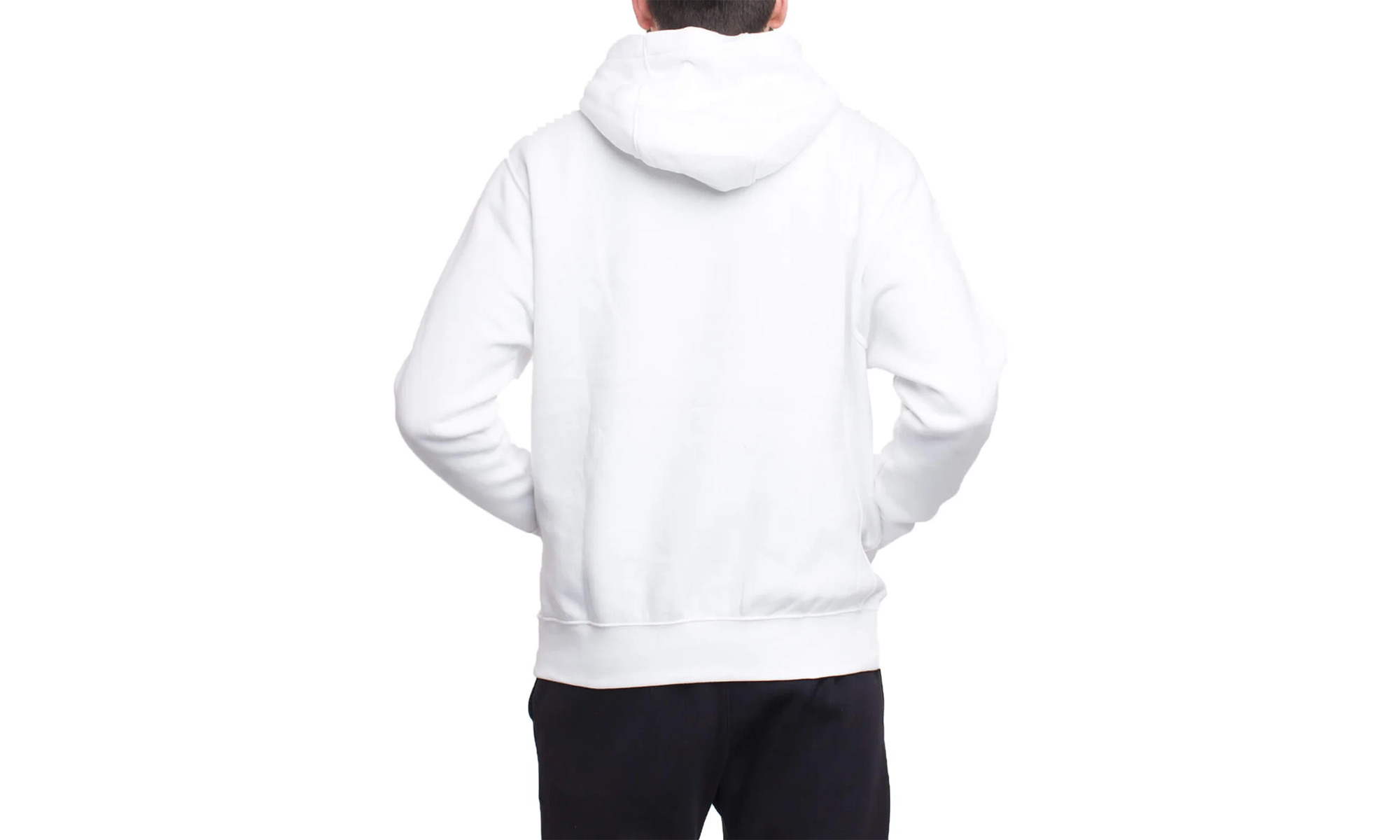 Sportswear Club Fleece Graphic Pullover Hoodie "White / White-Black" - 2