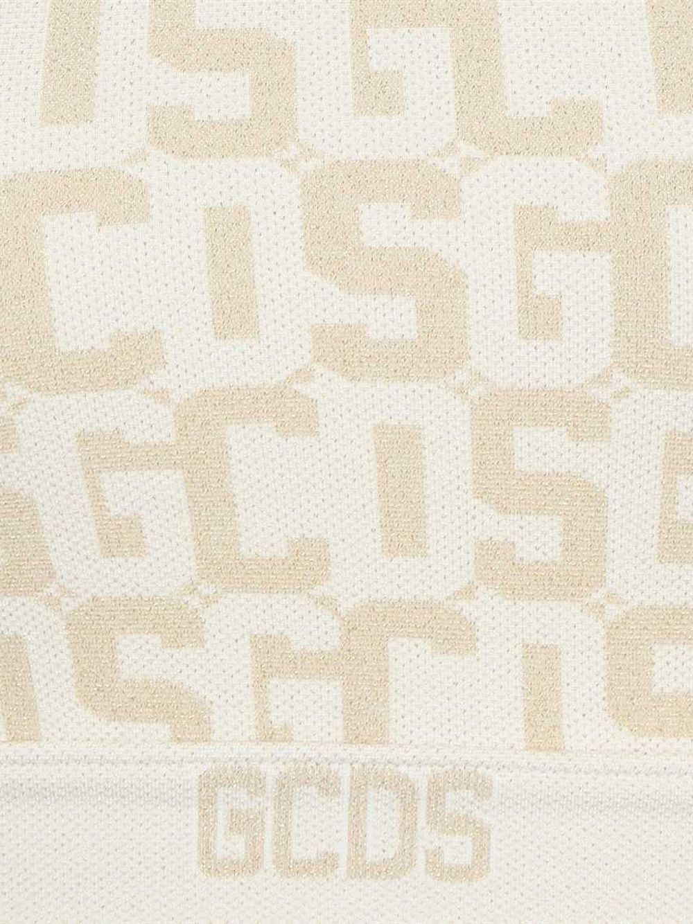 logo-jacquard racer-back top - 3