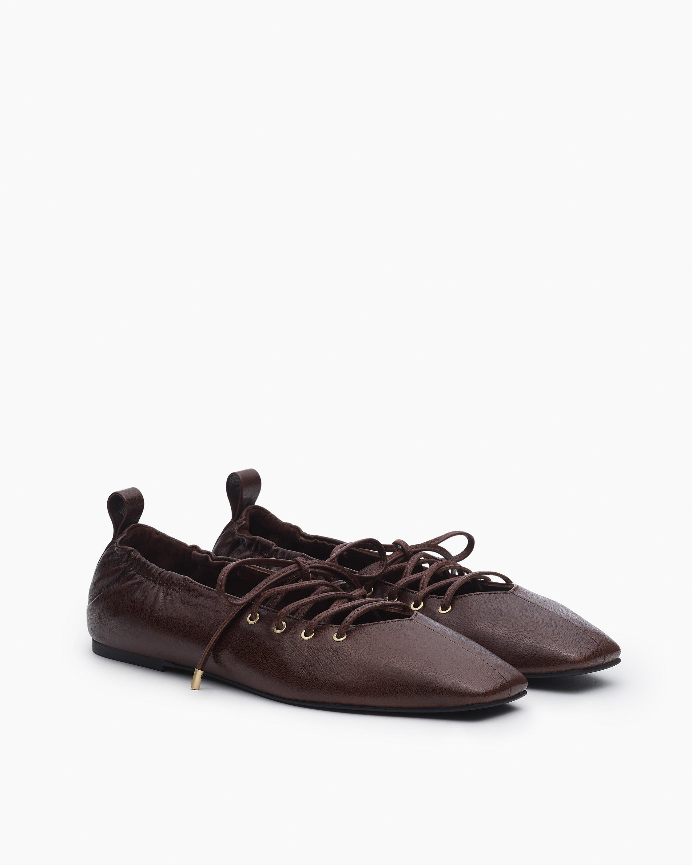 Sophia Leather Ballet Flats - 2