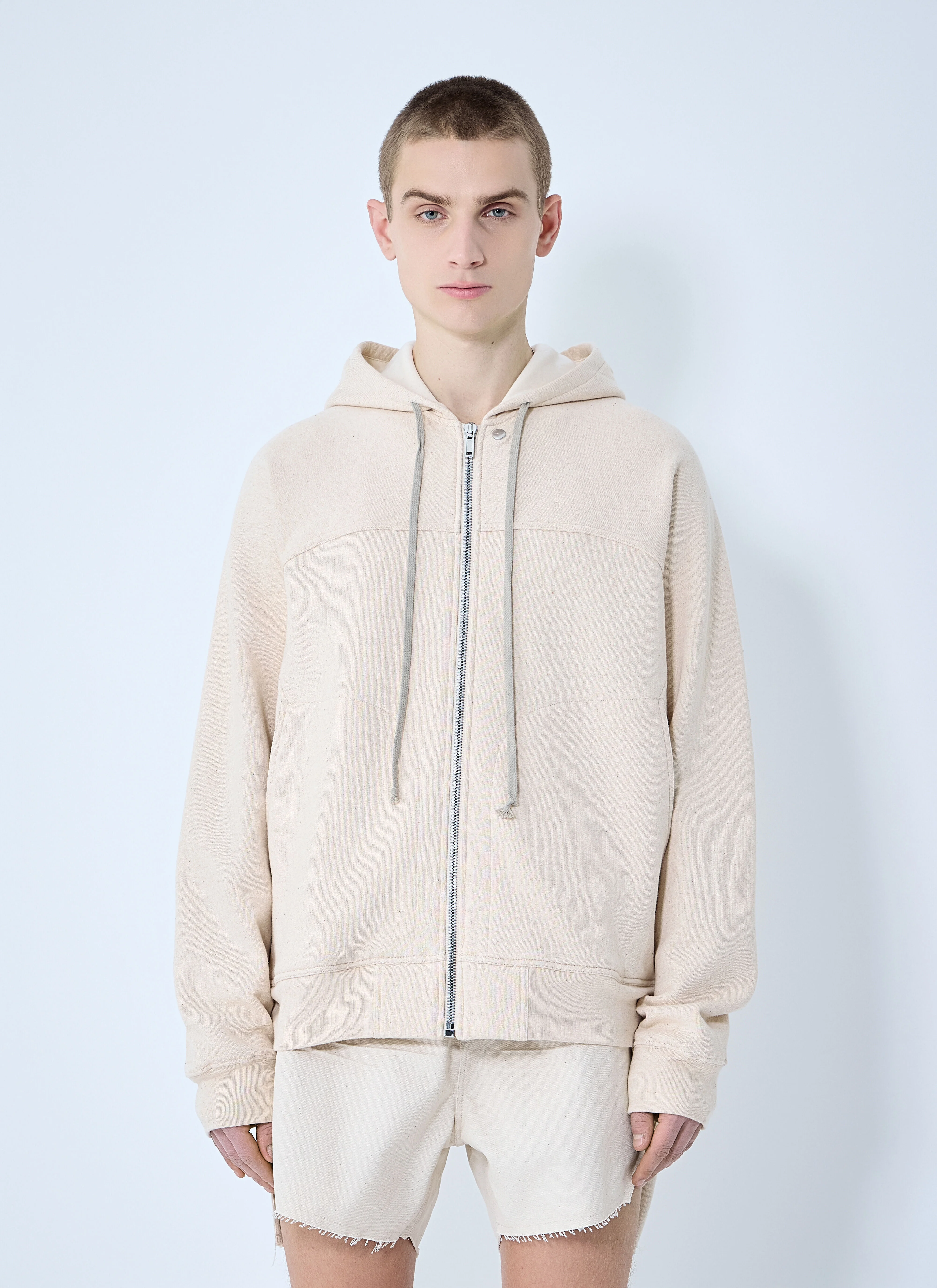Zip-Up Hooded Sweatshirt - 1