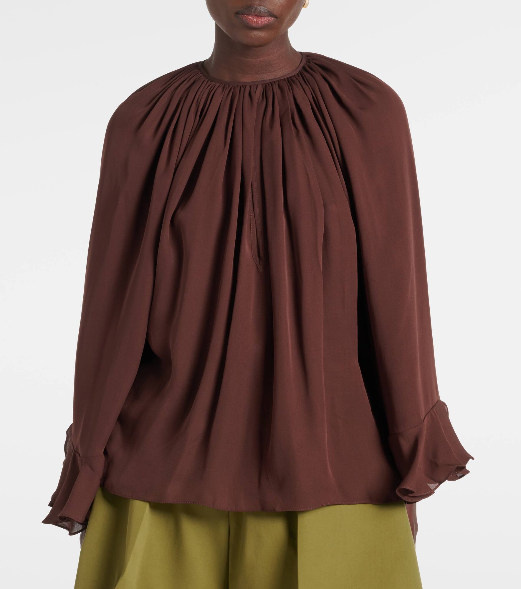 Silk georgette blouse - 6