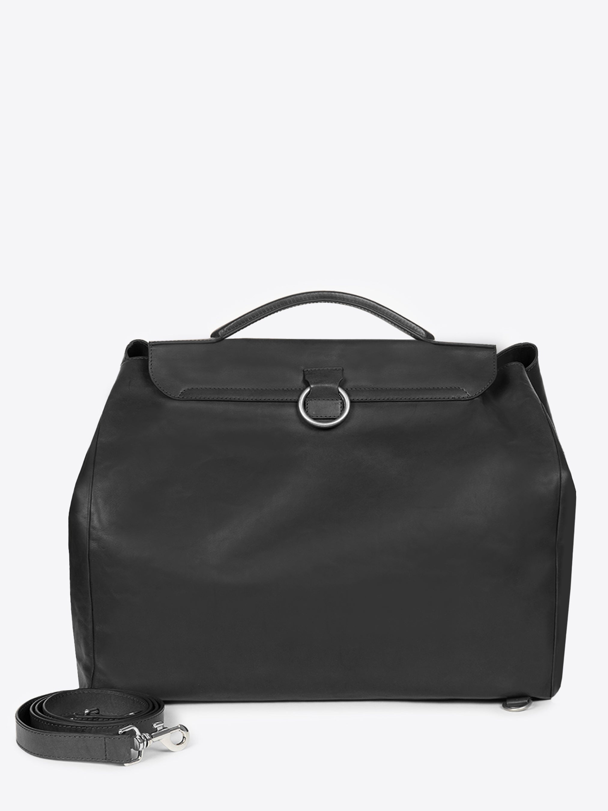 LEATHER TOP HANDLE BAG - 5