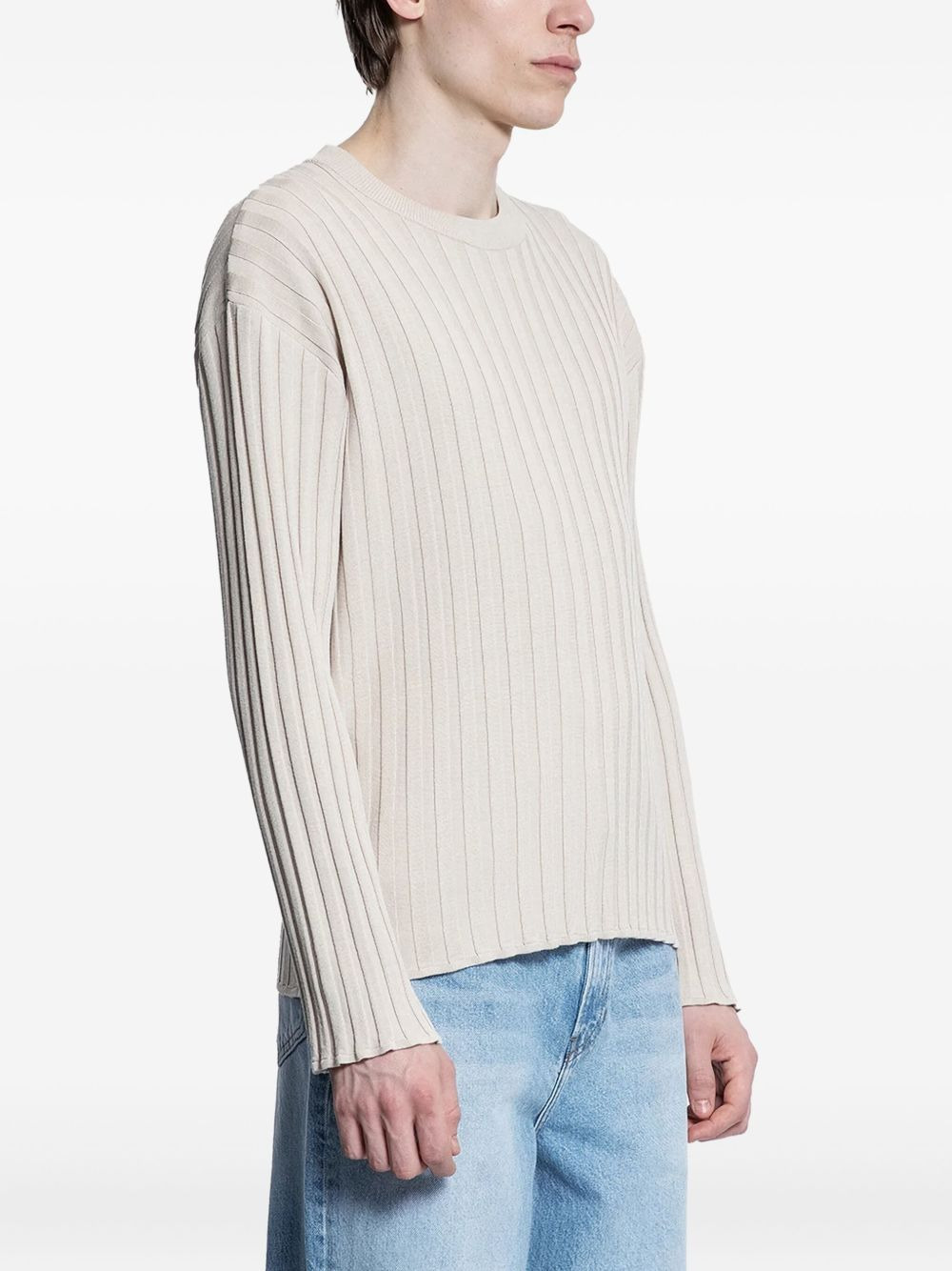 ribbed knit sweater - 3