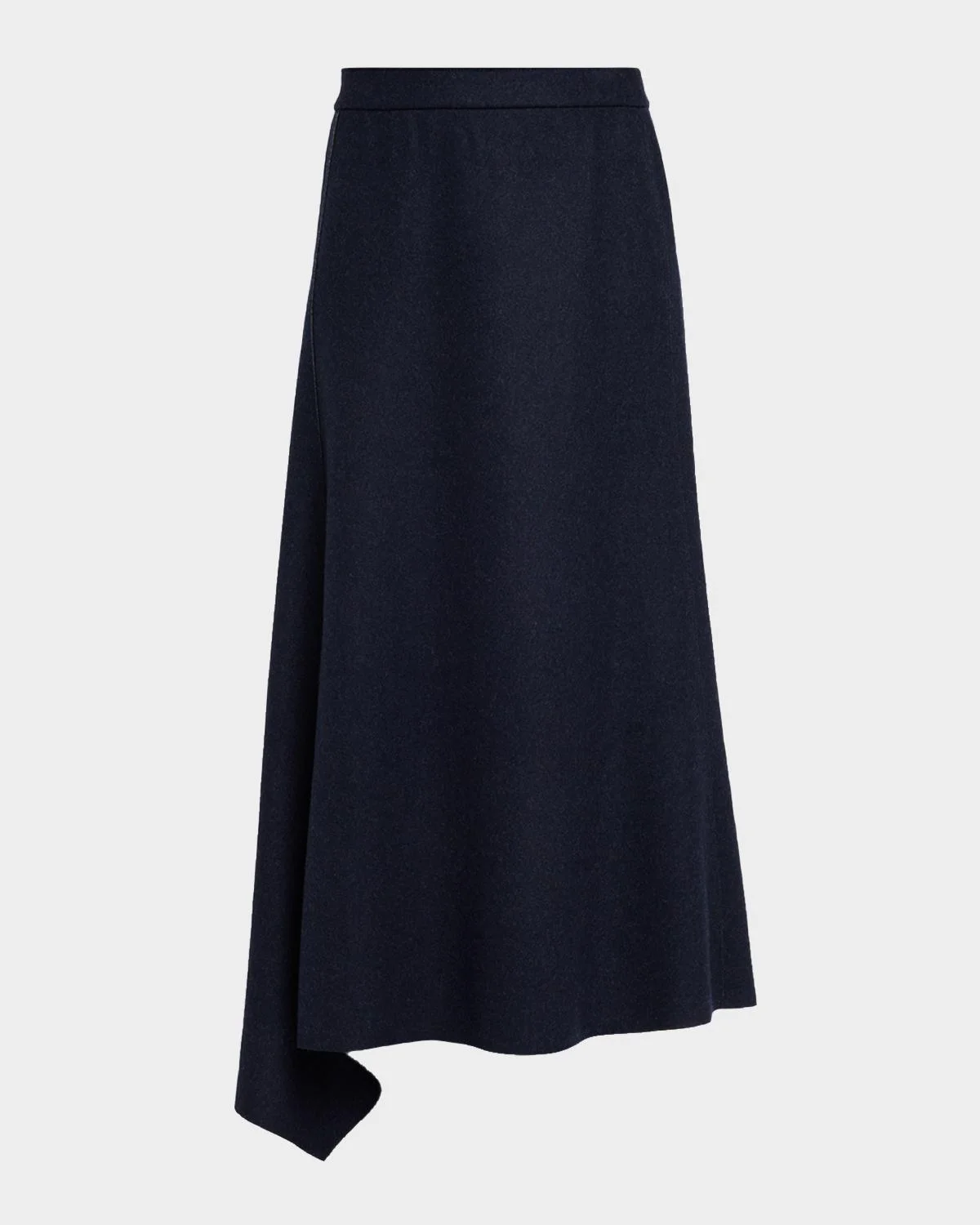 Reversible Flared Wool-Cashmere Maxi Skirt - 1