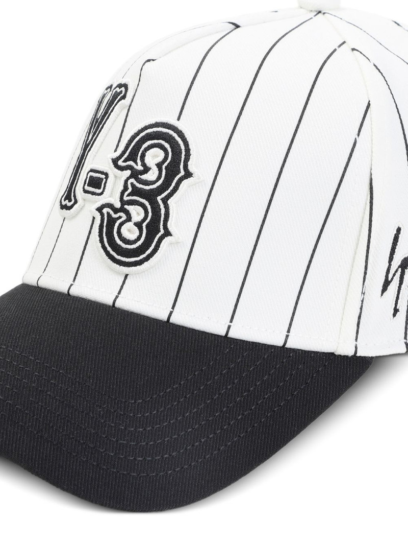 pinstripe logo-detail baseball cap 3