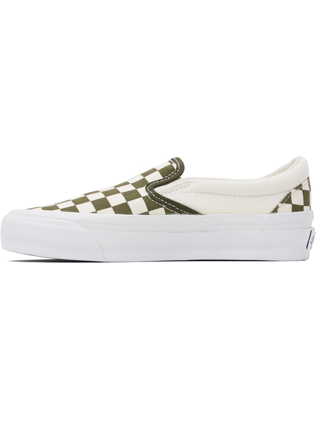 Off-White & Green LX Classic Slip-On 98 Sneakers - 3
