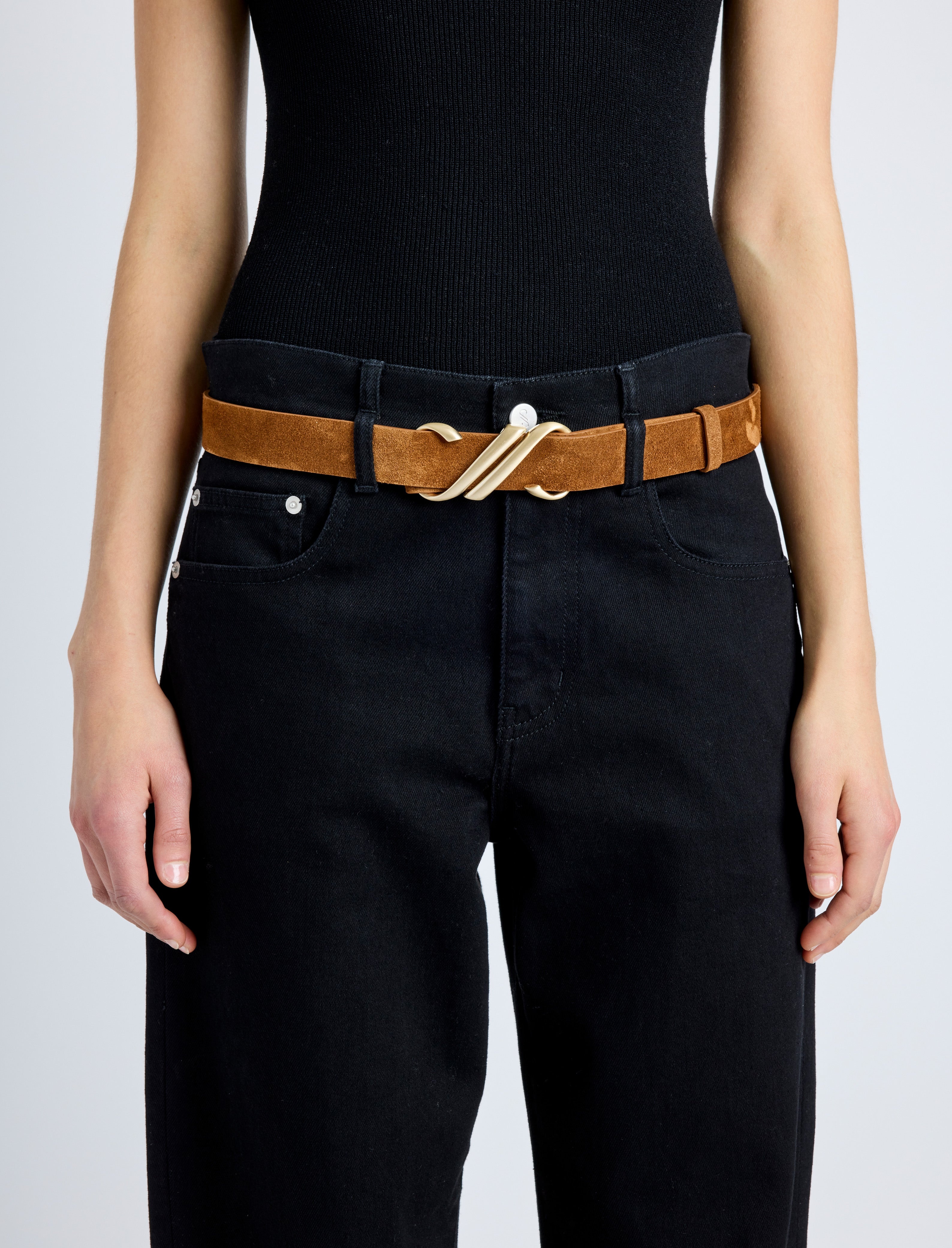 Monogram Belt in Suede - 2