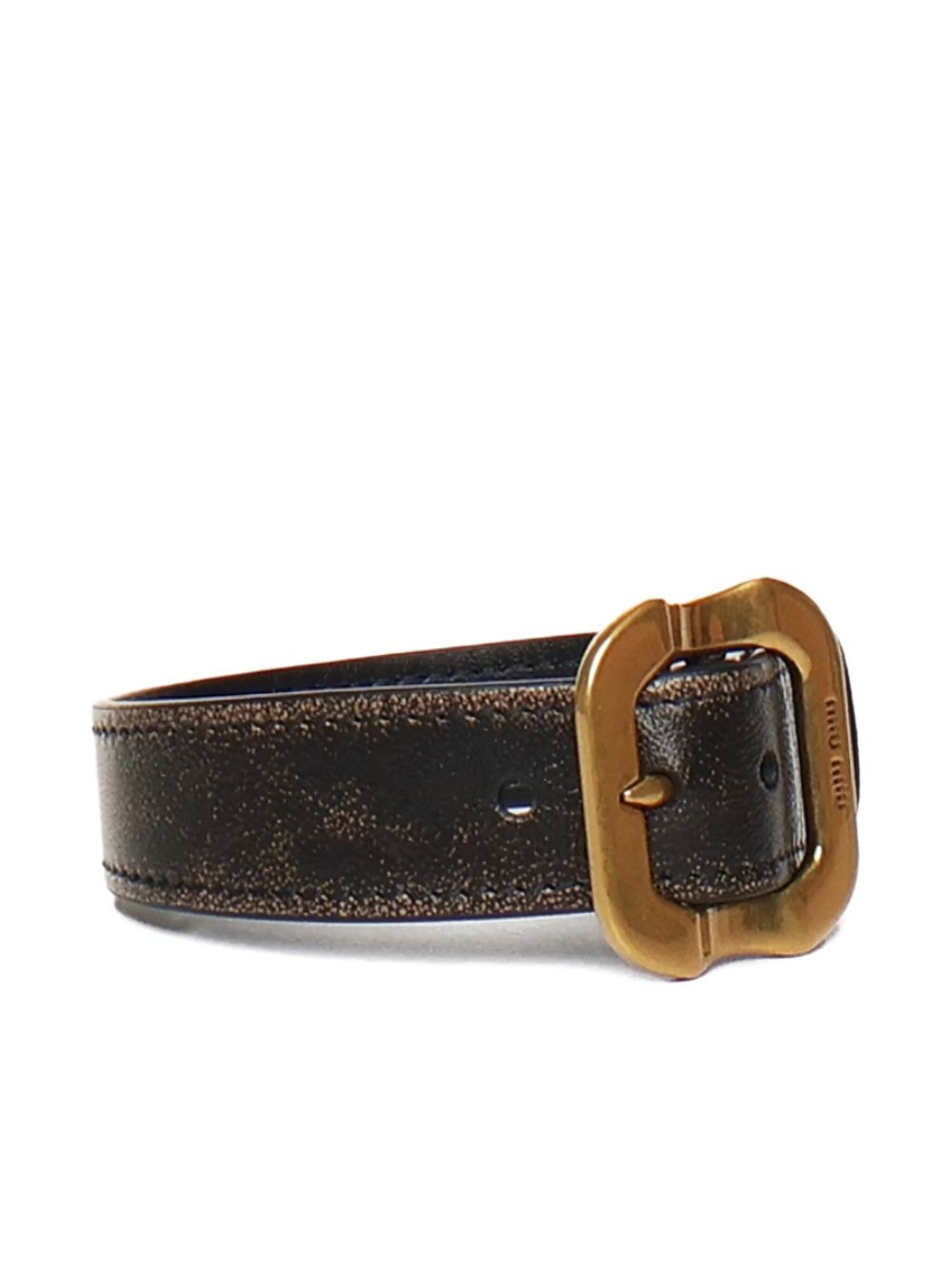 buckled leather bracelet - 3