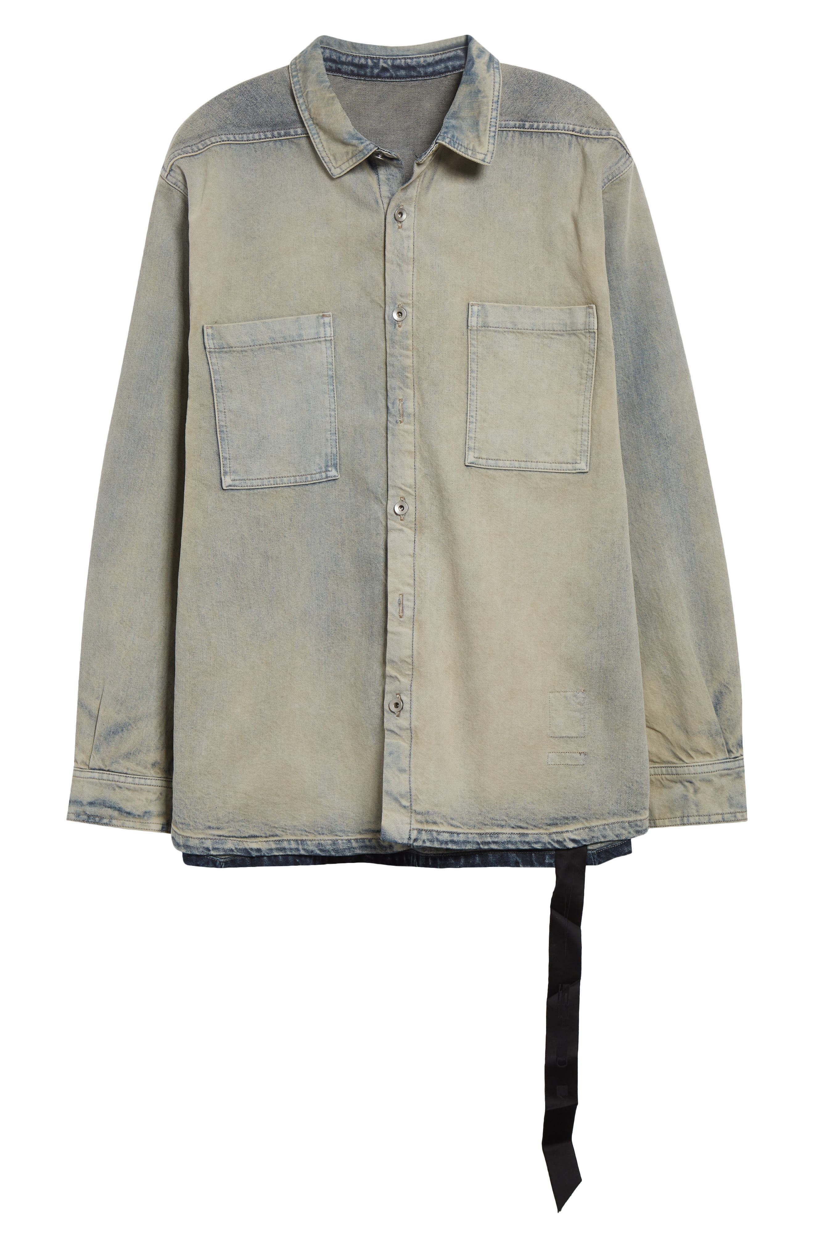 Rick Owens DRKSHDW Jumbo Denim Outershirt in Mineral Pearl at Nordstrom - 6