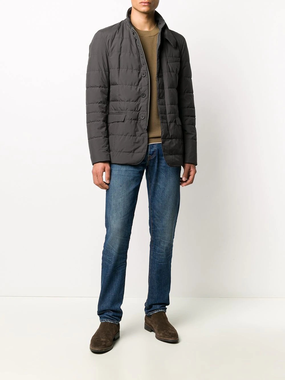 high-neck padded jacket - 2