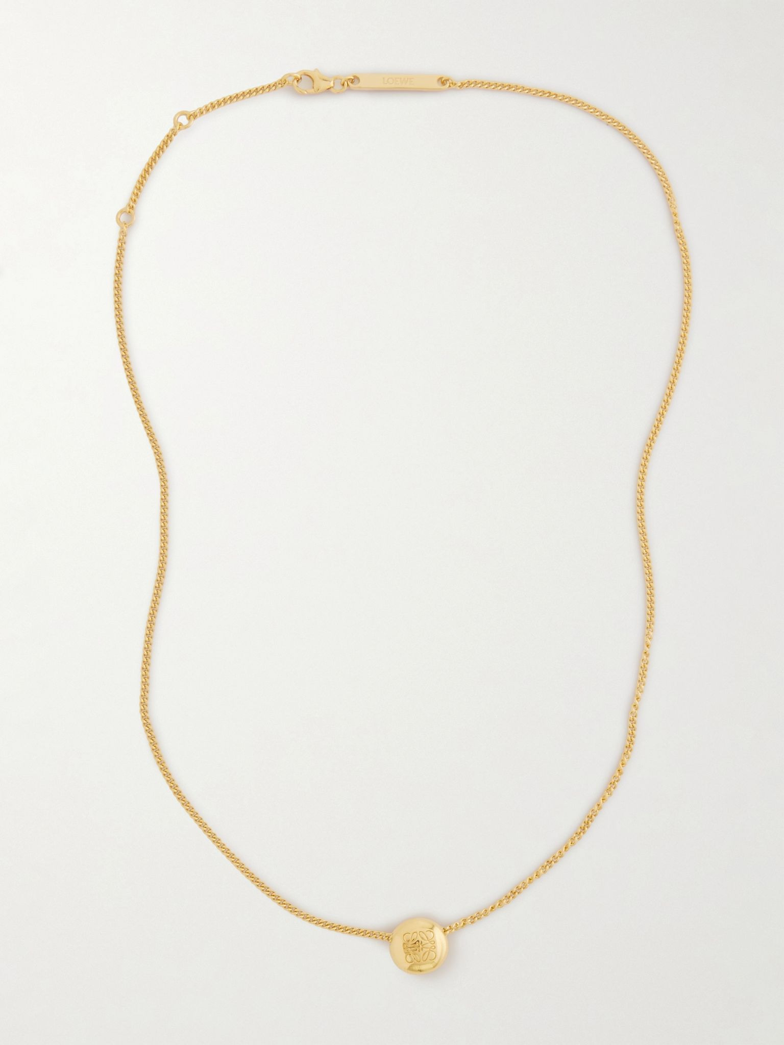 Anagram Pebble gold-tone necklace Gold - 4