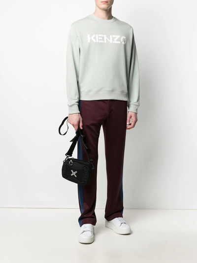 KENZO logo print crew neck sweatshirt outlook