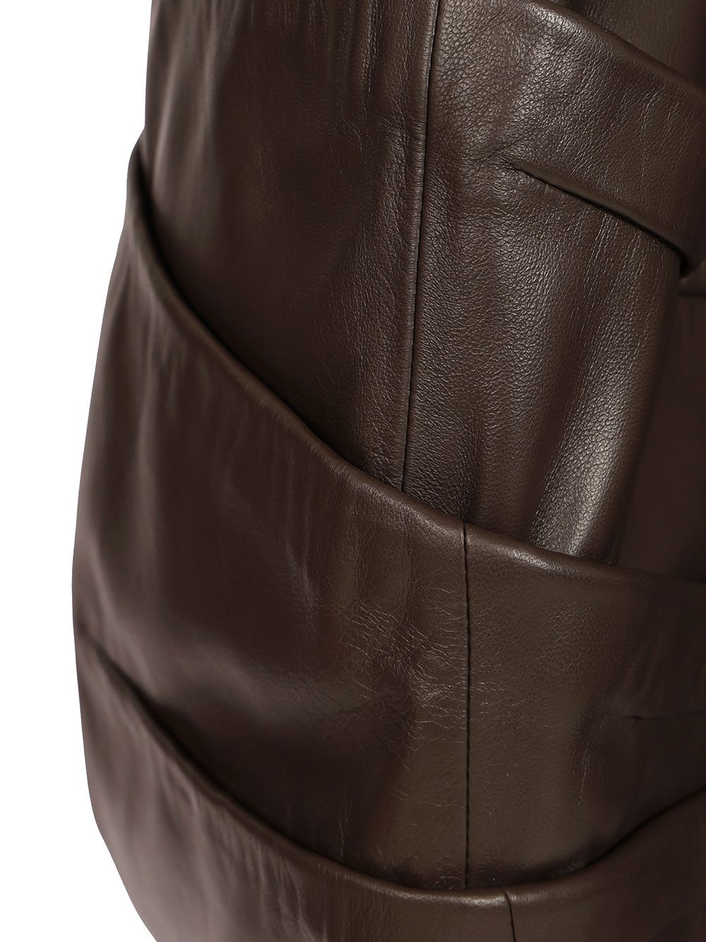 Leather Mini Dress Dresses Brown - 3