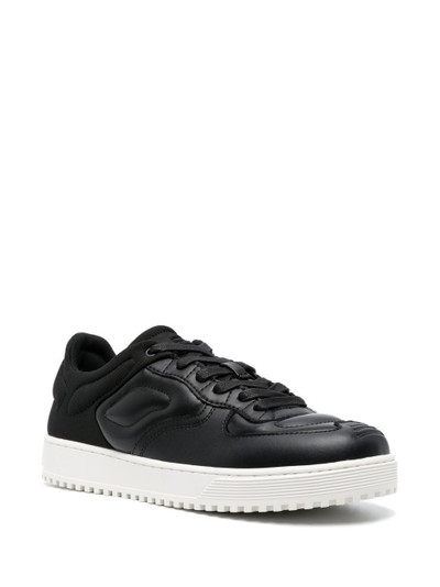 EMPORIO ARMANI quilted hybrid lace-up sneakers outlook