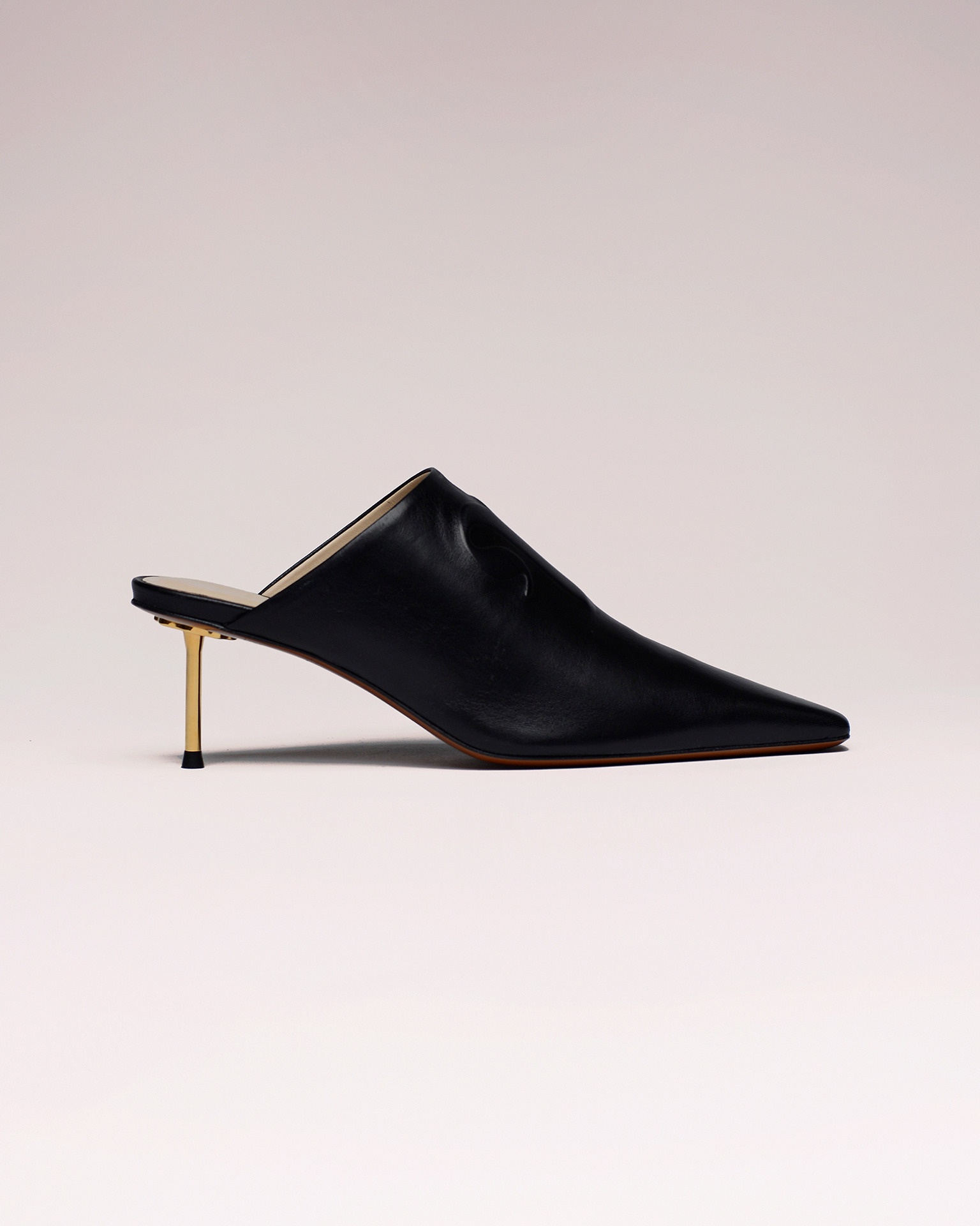 VILMA - Leather mules - Black - 3