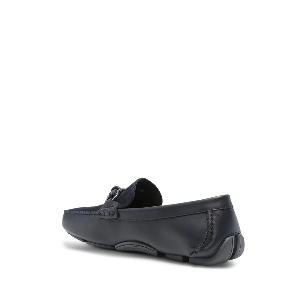 Ferragamo Blue Loafers Men - 3