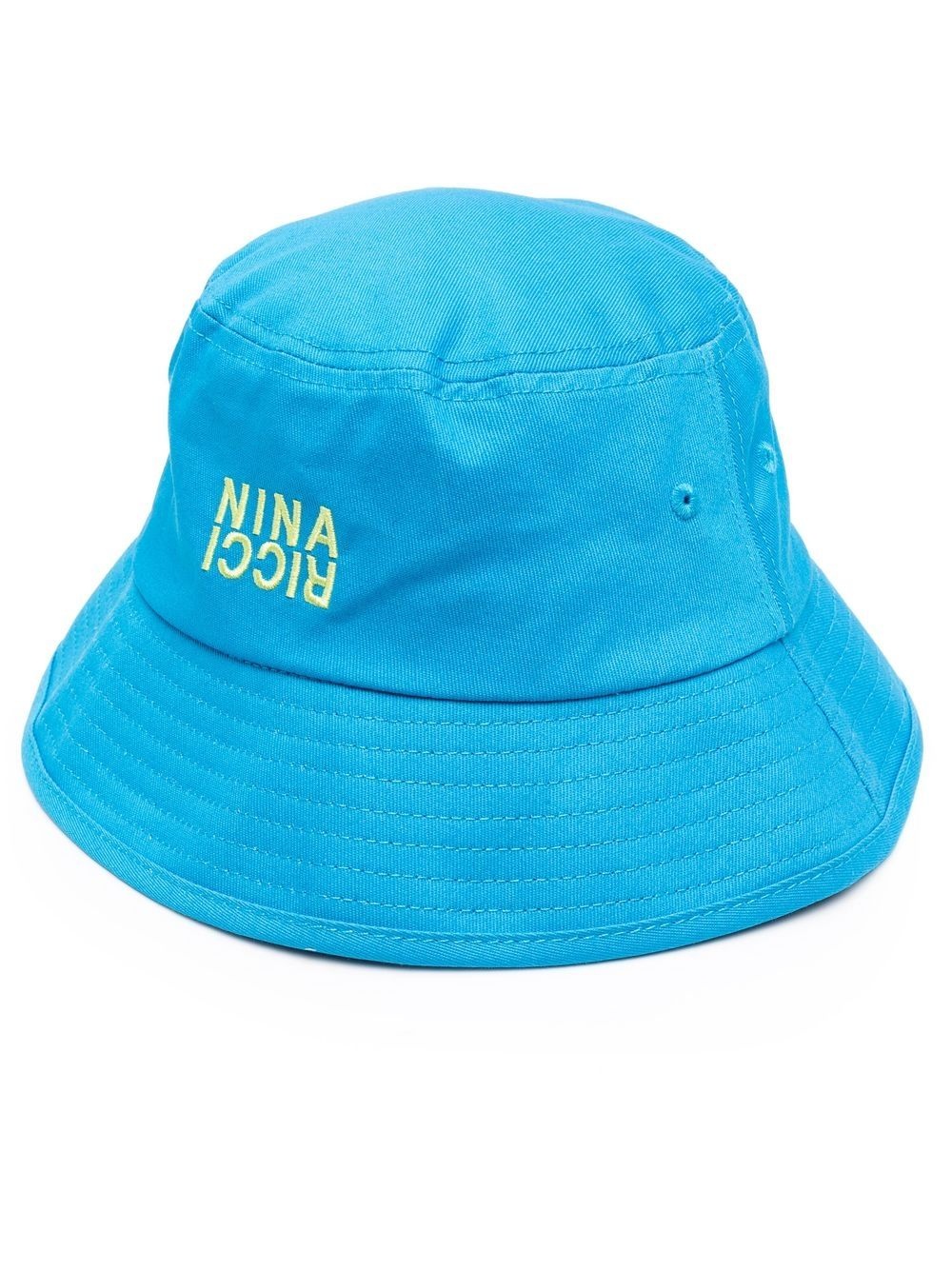 embroidered-logo bucket hat - 1