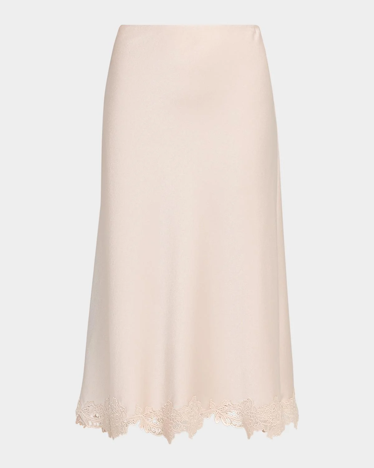 Brooks Lace-Trim Midi Skirt - 1