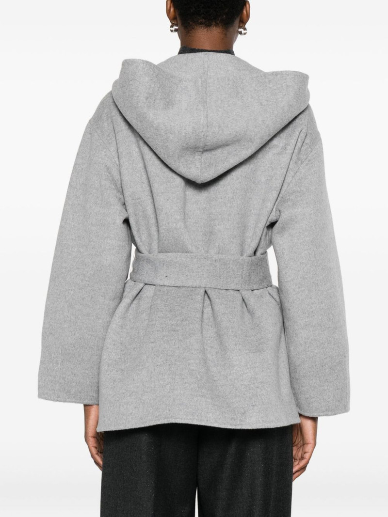 hooded belted jacket 4