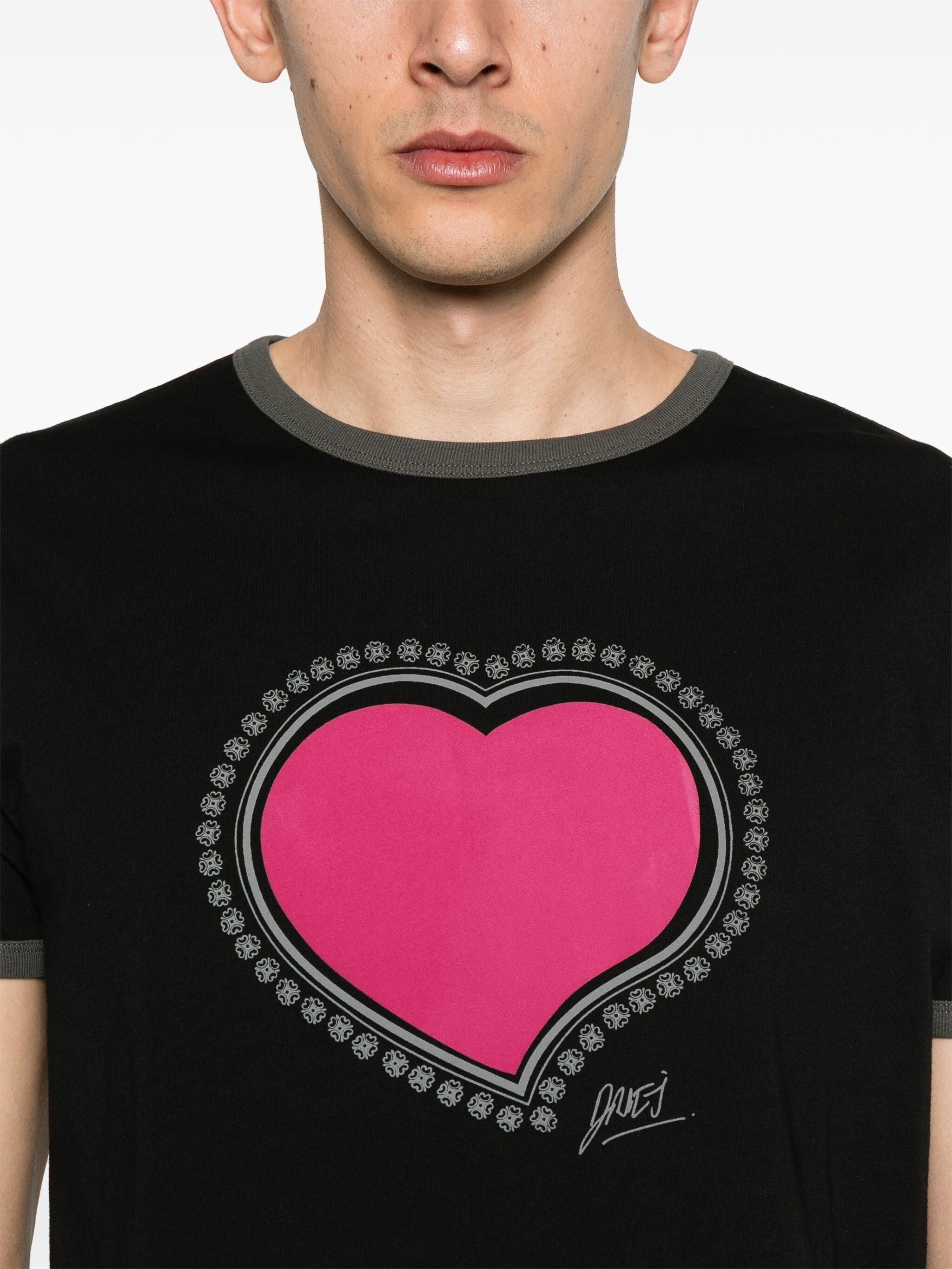 Heart-print T-shirt - 2