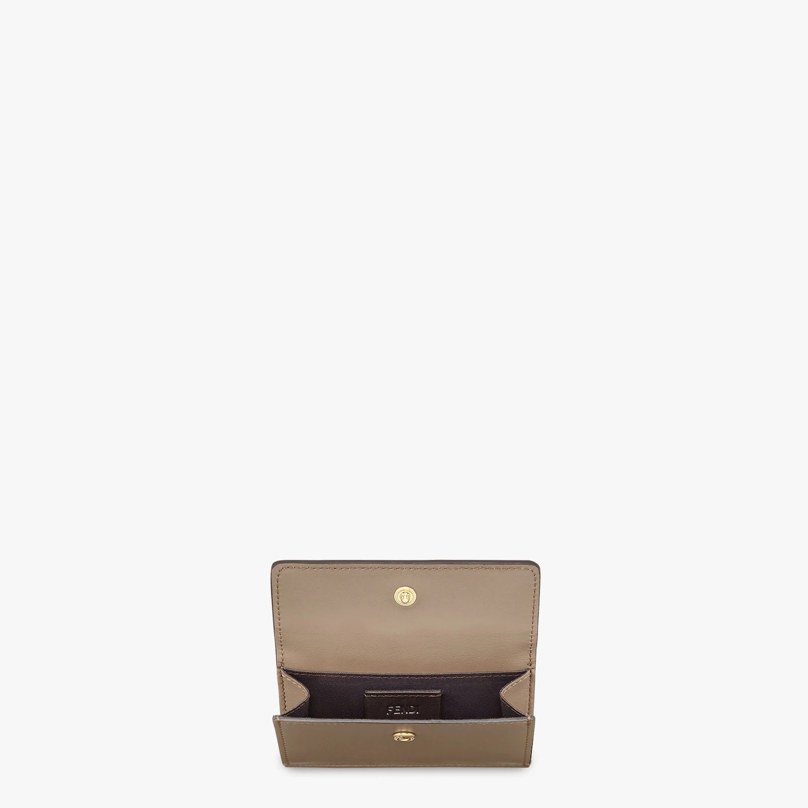Gray leather card holder - 4