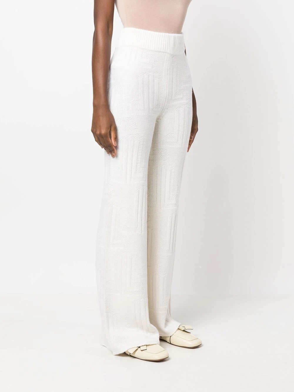 knitted cashmere trousers - 3