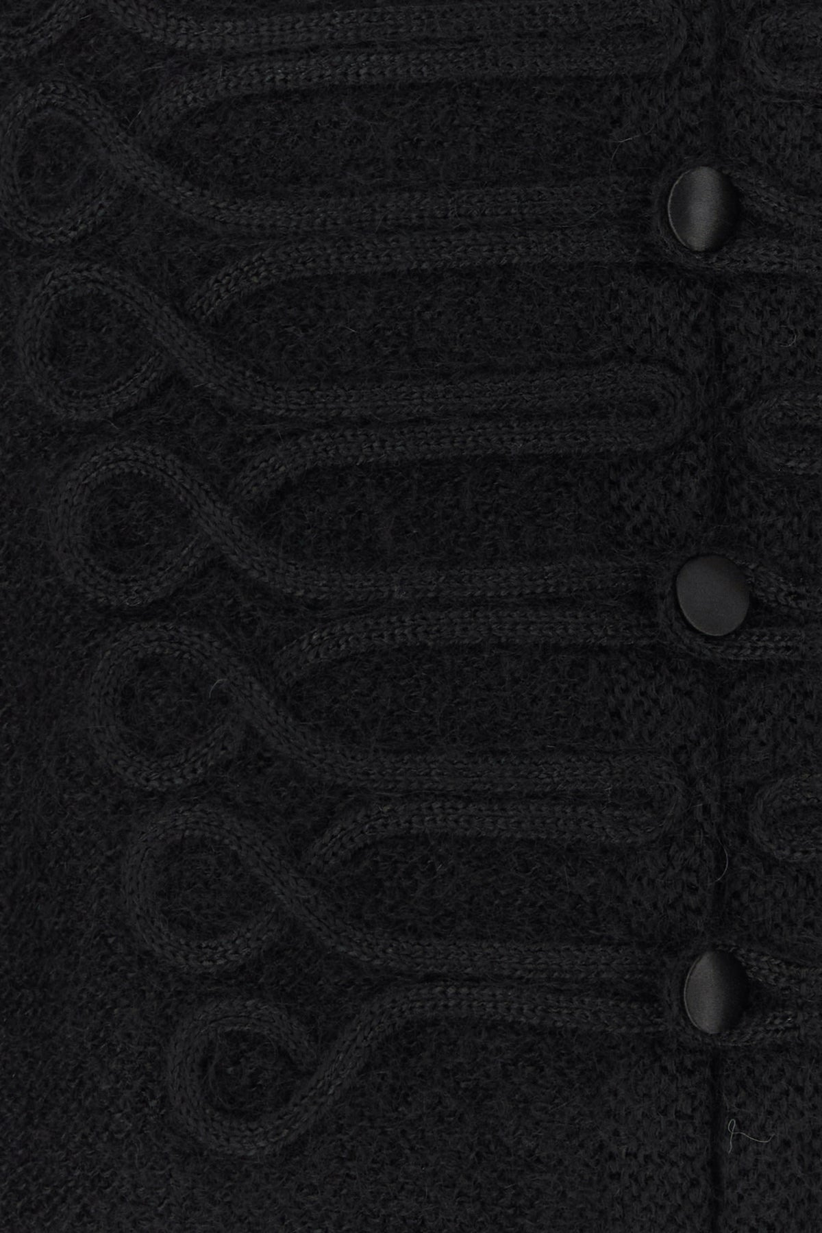 Black viscose blend cardigan - 3