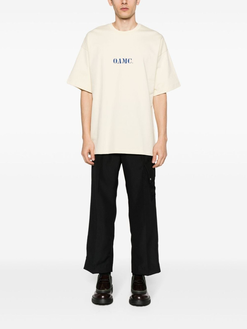 OAMC logo-print organic cotton T-shirt outlook