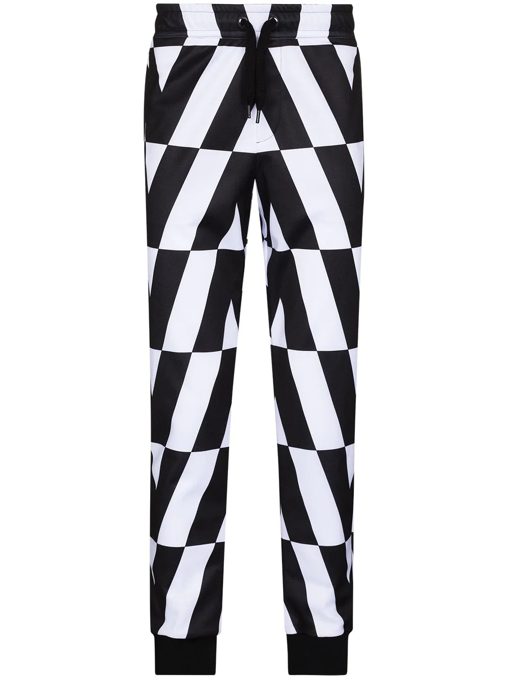 Optical tapered track pants - 1