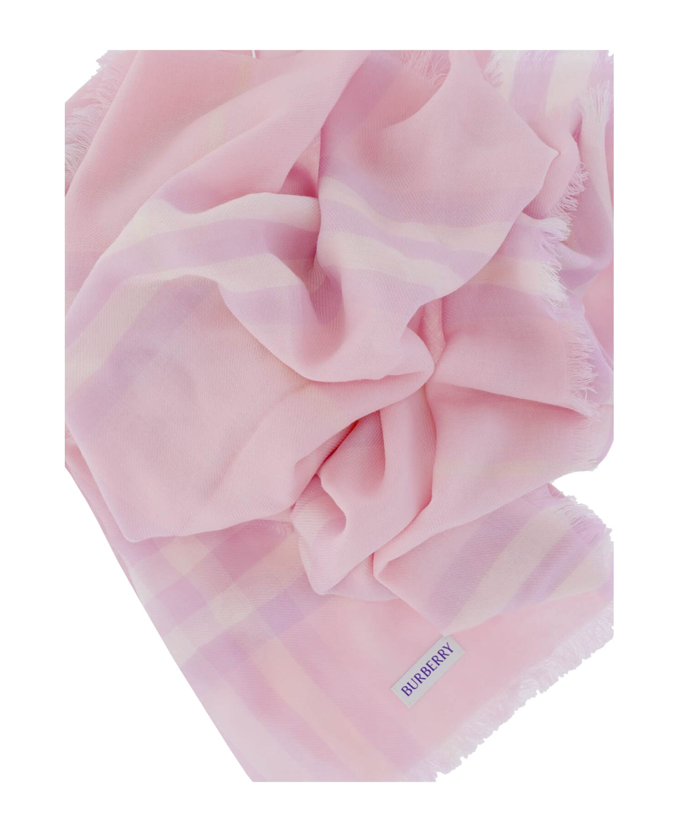 'check' Wool Scarf - 3