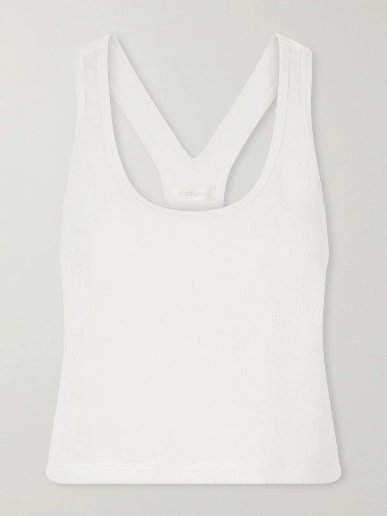 Tia Cotton-blend Terry Tank Top - 1