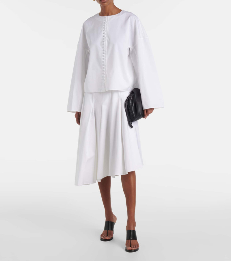 FFORME Rio asymmetric cotton midi skirt outlook