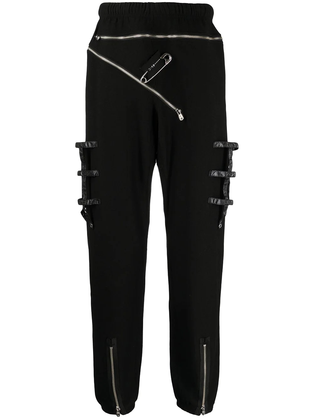 safety-pin detail trousers - 1