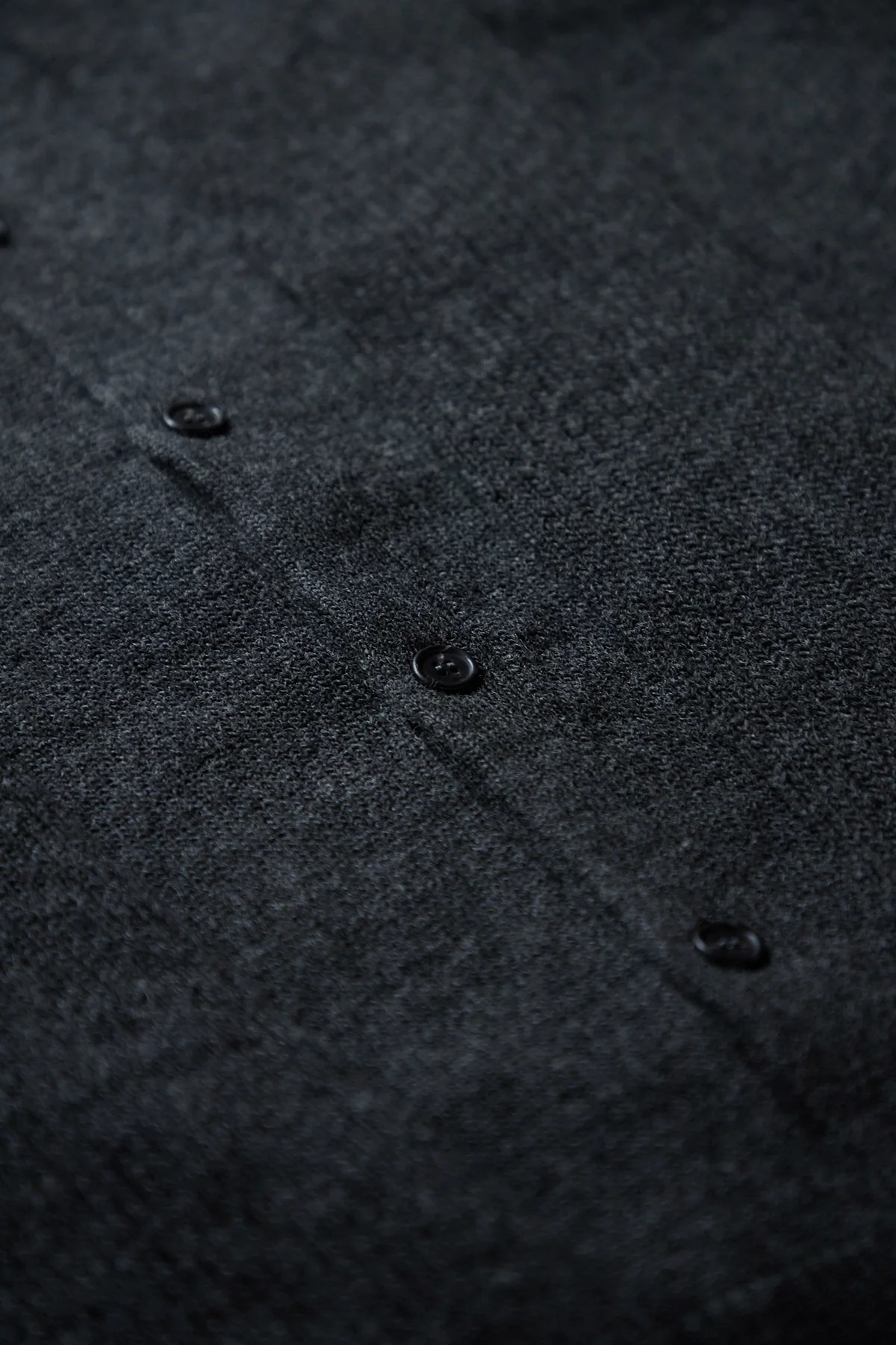 MM6 Integrated Scarf Cardigan Dark Grey Melange - 3