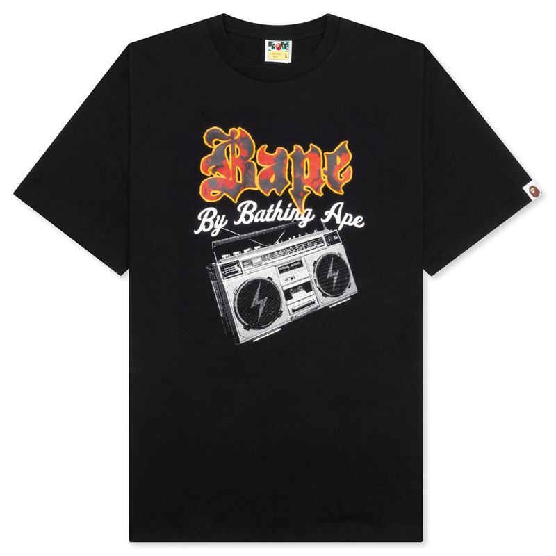 BAPE BOOMBOX TEE C - BLACK - 1