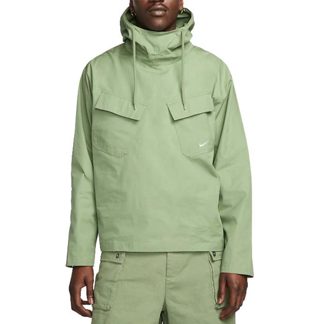 Nike Life Woven Pullover Field Jacket 'Oil Green' DX0718-386 - 4