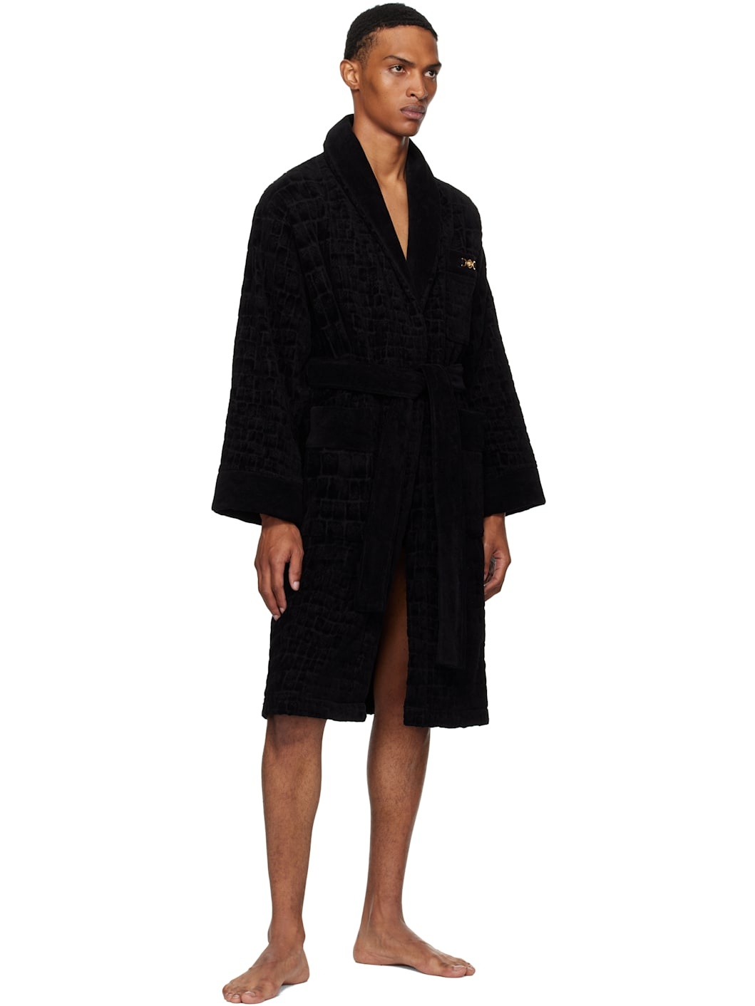 Black Icon Bathrobe - 4