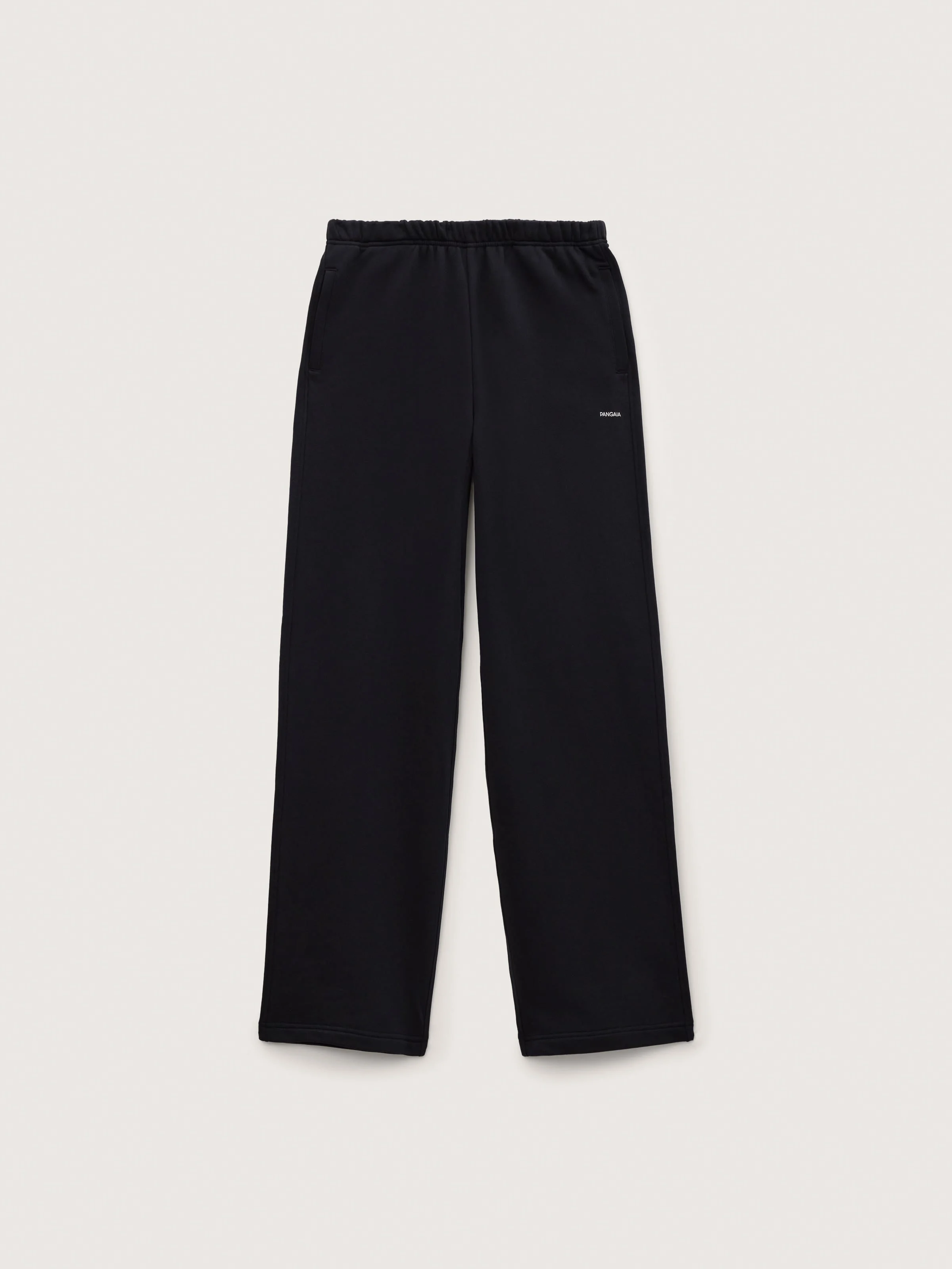 Womens Midweight Straight Leg Track Pants - Black - 1