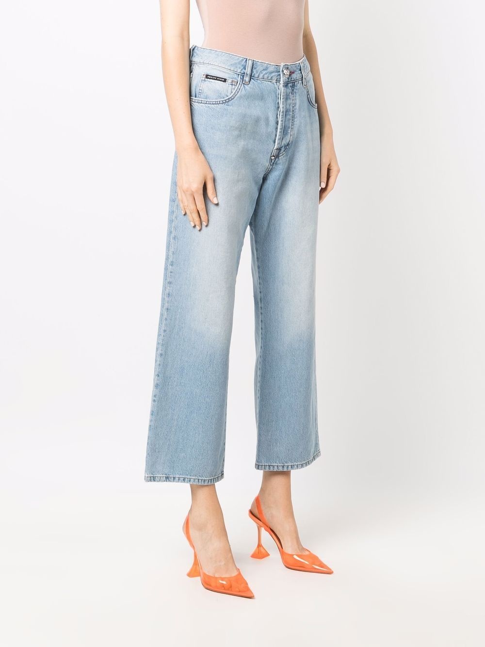 cropped denim jeans - 3