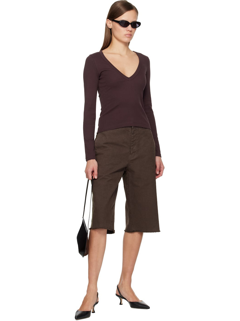 FLORE FLORE Brown Dewi Longsleeve T-shirt outlook