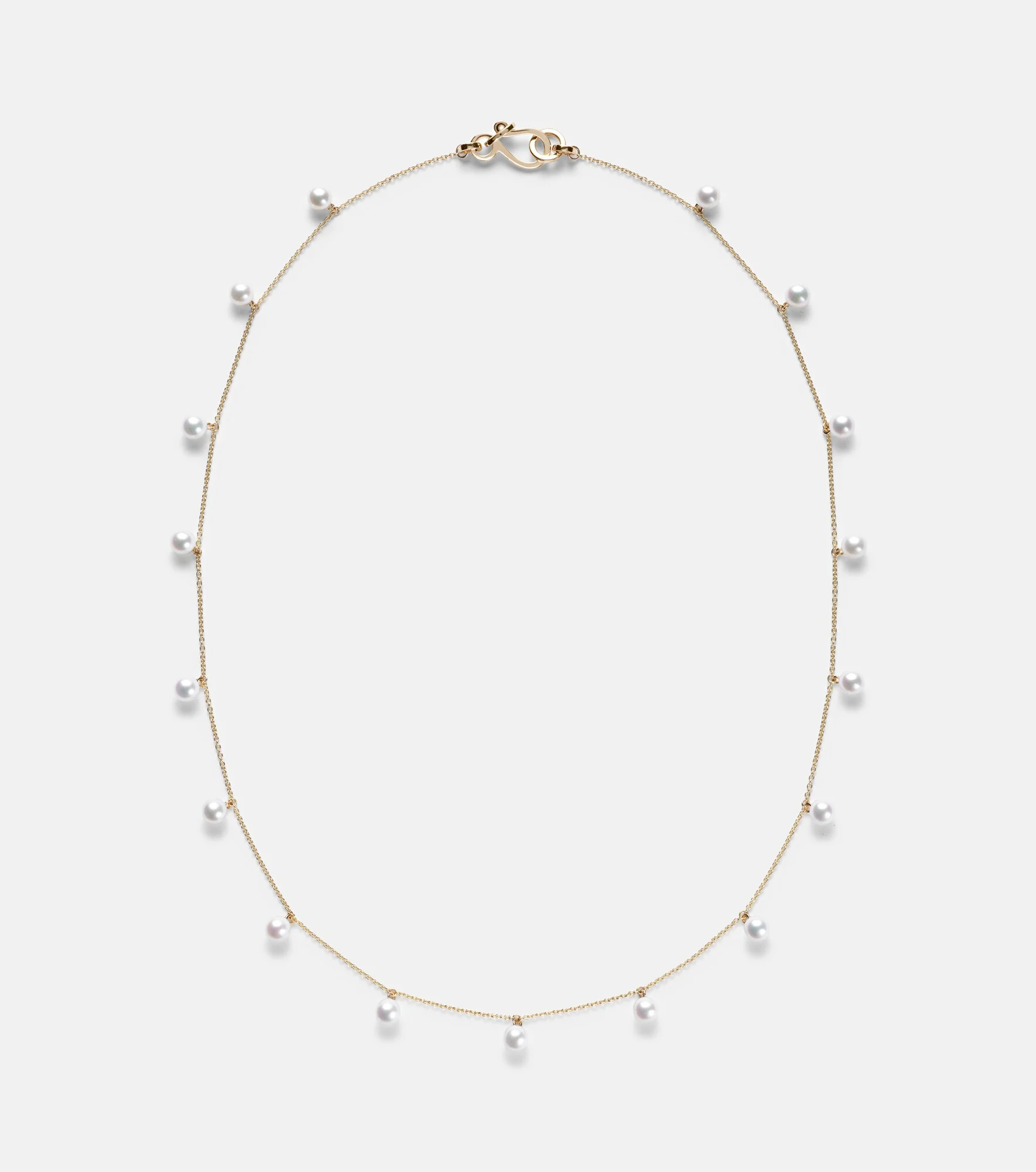 Lou Lou 14kt gold necklace with freshwater pearls - 1