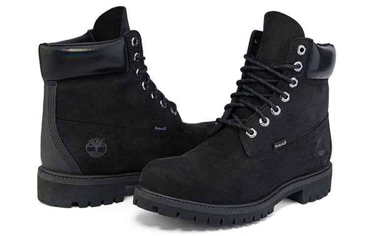 Timberland Premium 6 Inch Waterproof Wide-Fit Boot 'Black Nubuck' A2HMVW - 5