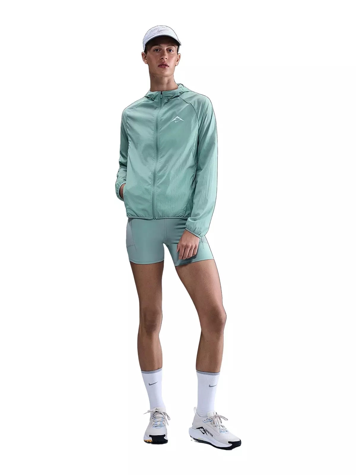 Women's Trail Repel Running Jacket -Green - 6